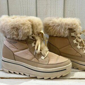 Pajar Torey Faux Fur Trim Snow Boots - Size 10